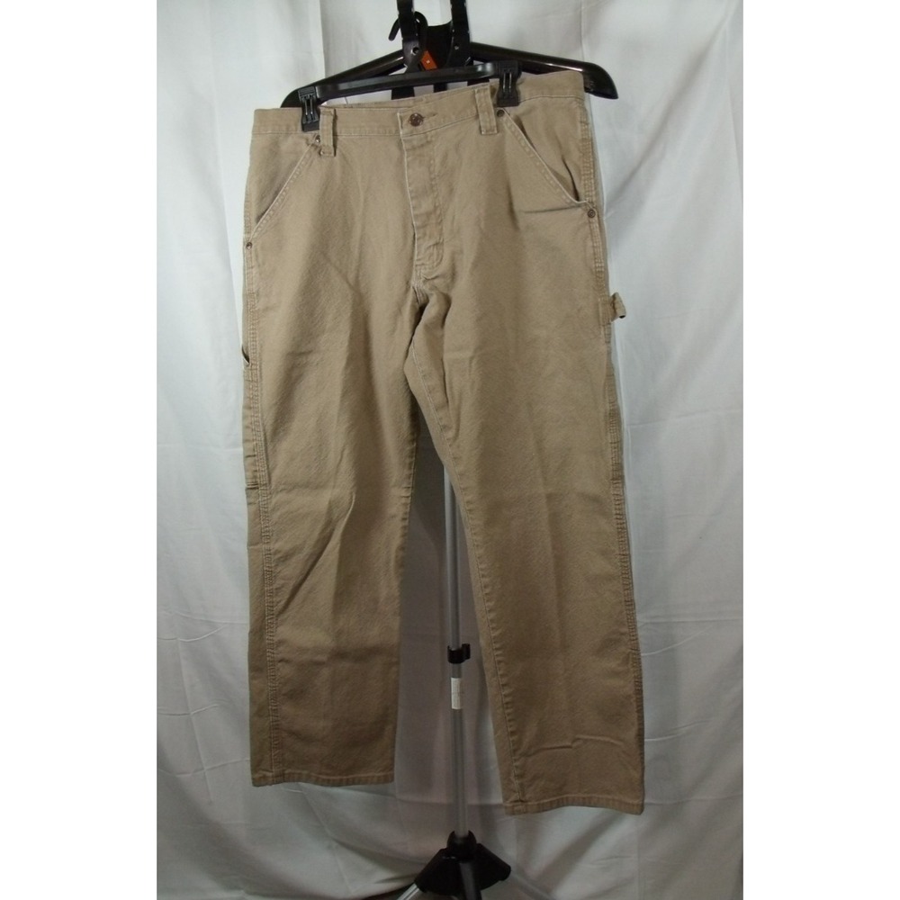 Lot Of 2 Tan Men's Wrangler Cargo Pants 35x30